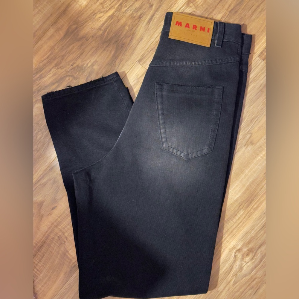 Marni Black Horseshoe Denim Jeans - Picture 11 of 11